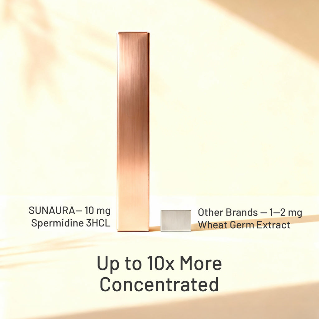SUNAURA Spermidine 3HCL Capsules – Cellular Health, Longevity & Autophagy Support